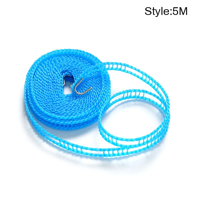 Веревка для сушки одежды, не скользящая ветрозащитная сушилка для путешествий на открытом воздухе LXY9 - Цвет: 5M