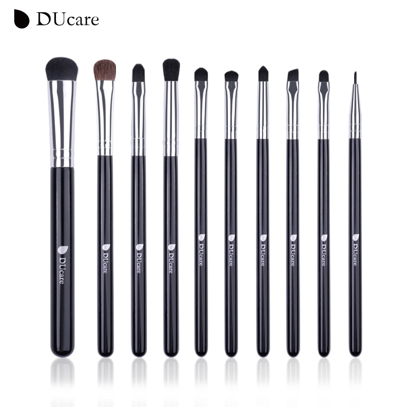 

DUcare 10 PCS Brushes for Makeup Eyeshadow Eyeliner Blending Brush Eye Makeup Brush Set Pony Hair Cosmetic Tools Kit