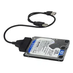 2017 Новый USB2.0 к SATA 22Pin кабель для 2,5 дюймов HDD жесткий диск твердотельный накопитель в наличии! Поддержка груза падения