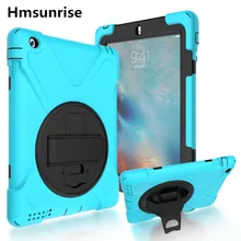 Hmsunrise для Apple ipad 2 ipad 3 ipad 4 retina детский безопасный защитный противоударный мягкий силиконовый чехол с держателем для рук для ipad 2/3/4