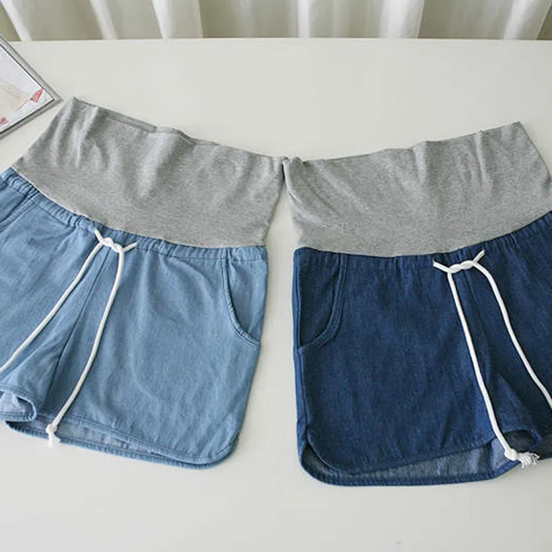 Джинсовые свободные шорты для беременных, джинсы размера плюс, Одежда для беременных женщин, Капри, штаны для беременных, Одежда для беременных