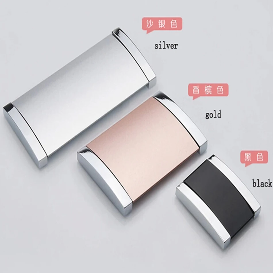 Free Shipping Aluminium Alloy Furniture Hardware Drawer Pulls Hidden