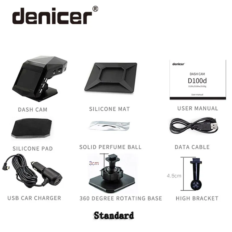 Denicer, автомобильная камера Full HD 1080 P, Автомобильный видеорегистратор, парфюм, DVR, 170 градусов, широкий угол обзора, с ночным видением, автомобильный видеорегистратор