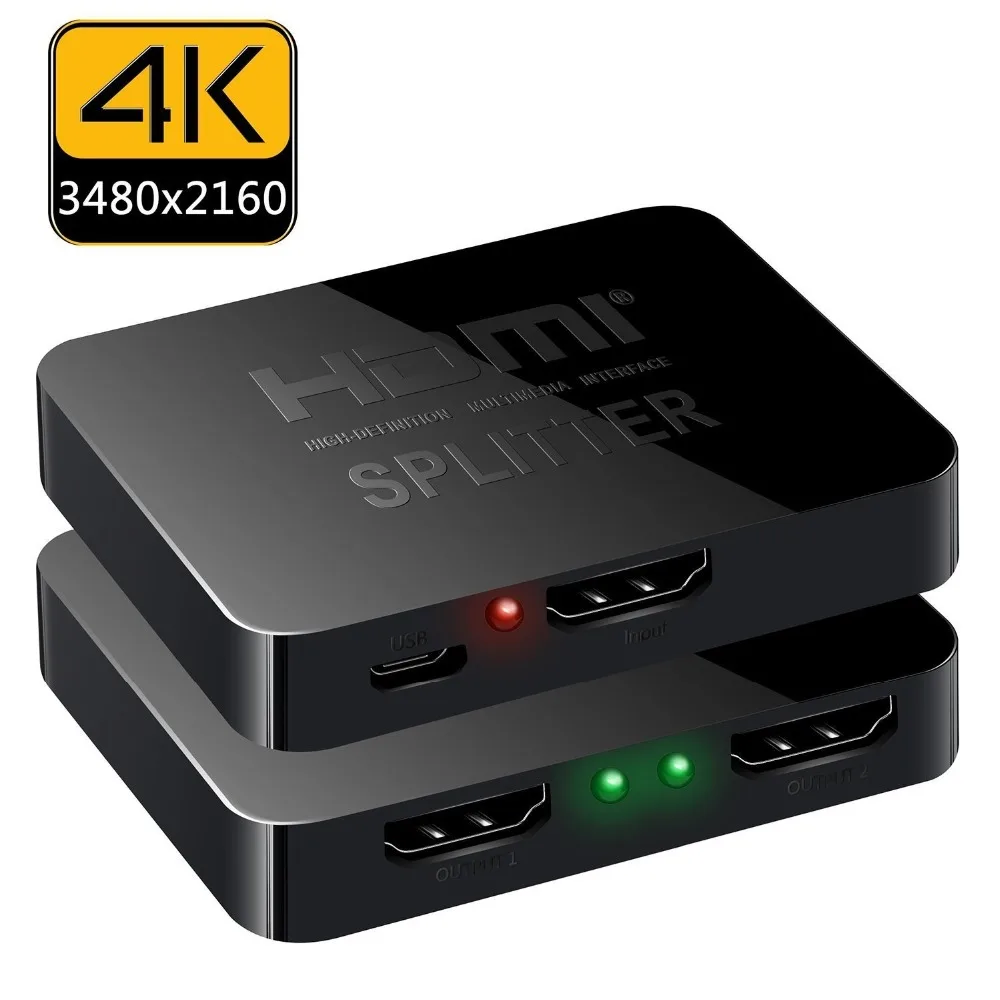 Tesla smart 1x2 HDMI Splitter 1 Input 2 Output HDMI