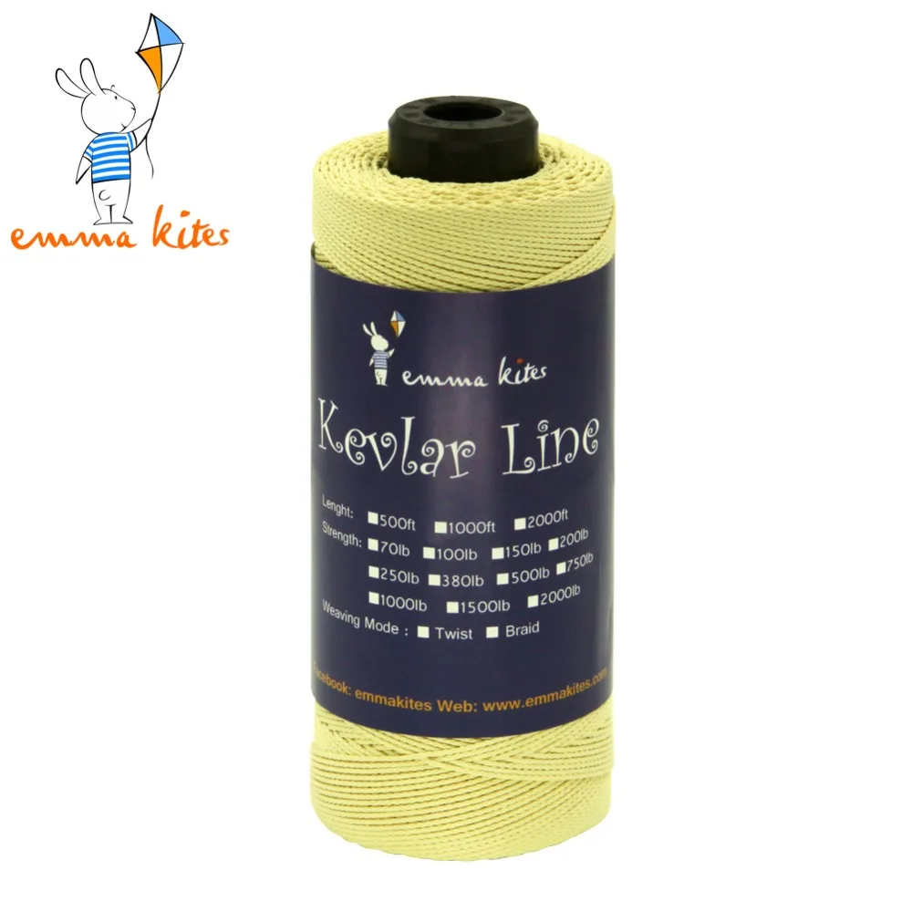 Kevlar Line Large Kite Flying Kite Line String 1000ft / 250lb Braided