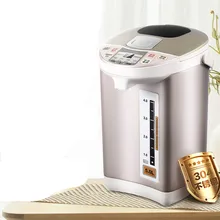 Электрический термос, бутылка для воды, изолированный чайник, открытый 5л, домашний 304, нержавеющая сталь, защита от сухости