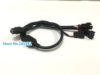 

4 DC High Quality New Arrive 5.5*2.1mm DC to 4Port 4Pin Cooling Fan Power Cable