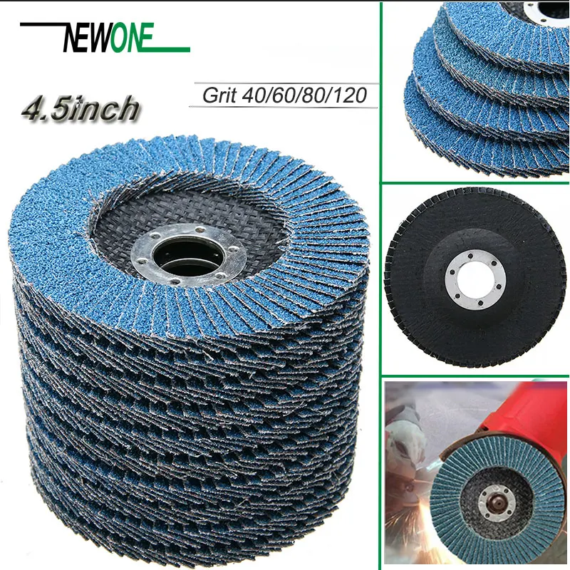 

10PCS Premium Zirconia Flap Discs 115mm 4-1/2" X 7/8" Sanding Discs 40/60/80/120 Grit Grinding Wheels Blades For Angle Grinder