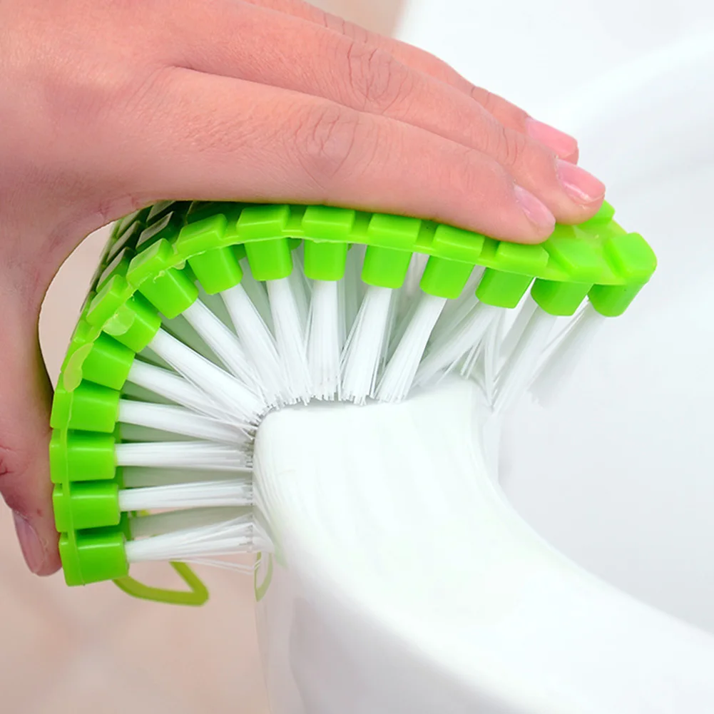 Угловая щетка для чистки гибкого изгиба 360 Градусов Крючок для туалета многофункциональная кухонная раковина для мытья одежды случайный цвет