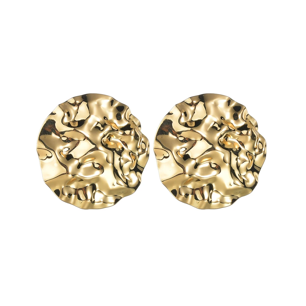 

MESTILO 2019 Handmade Women Irregular Earrings Irregular Round Women Stud Earrings For Wedding Party Holiday Festival Earrings