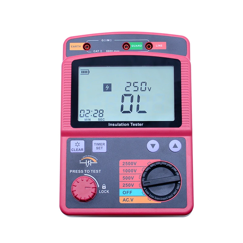 Цифровой тестер сопротивления изоляции BENETECH GM3123 2500V 100Gohm | Инструменты