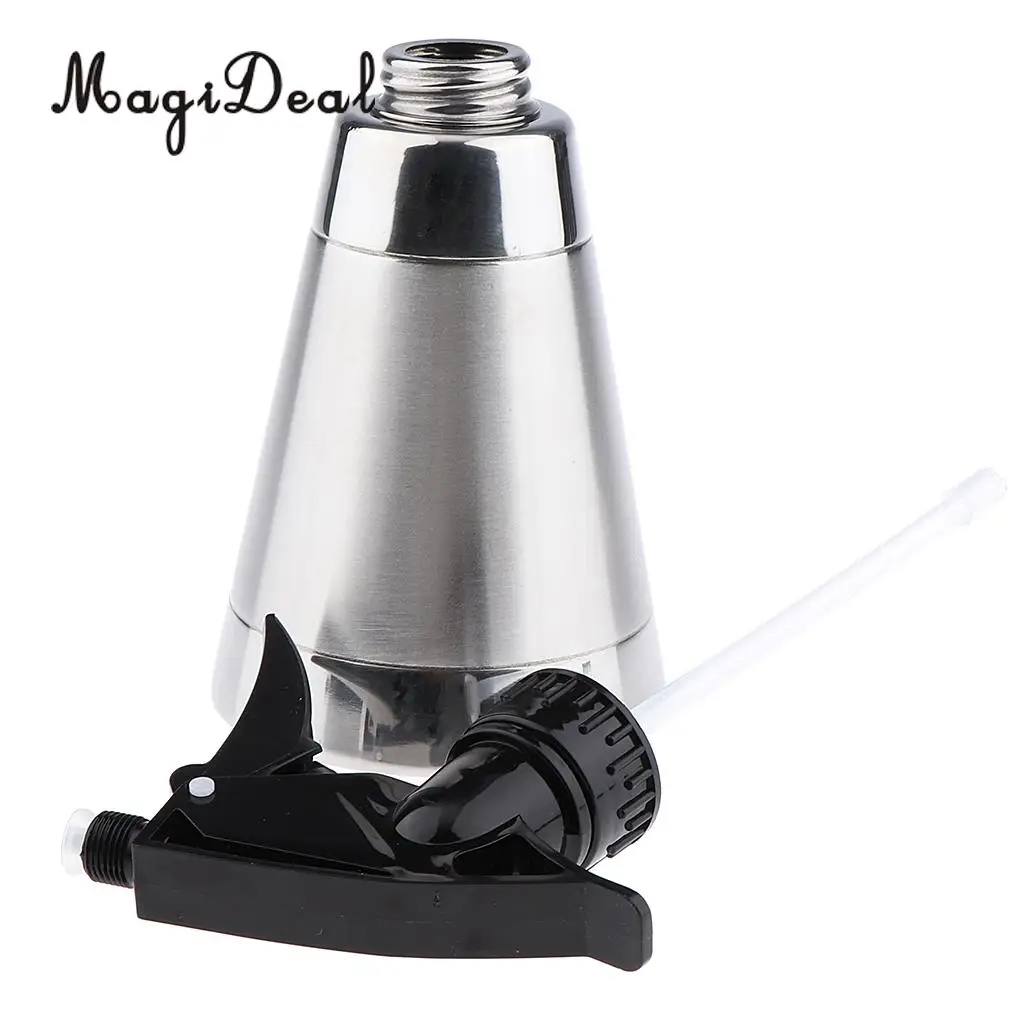 Kesoto 300ml Stainless Steel Empty Fine Mist Trigger Spray Bottle for Hair Salon Hairdressing