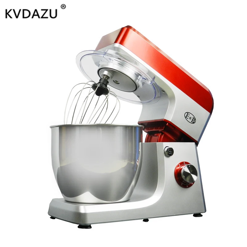 1200W 6.5L Stainless Steel Bowl 6-speed Kitchen Food Stand Mixer Cream Egg Whisk Blender Cake Dough kneading Bread Maker Machine