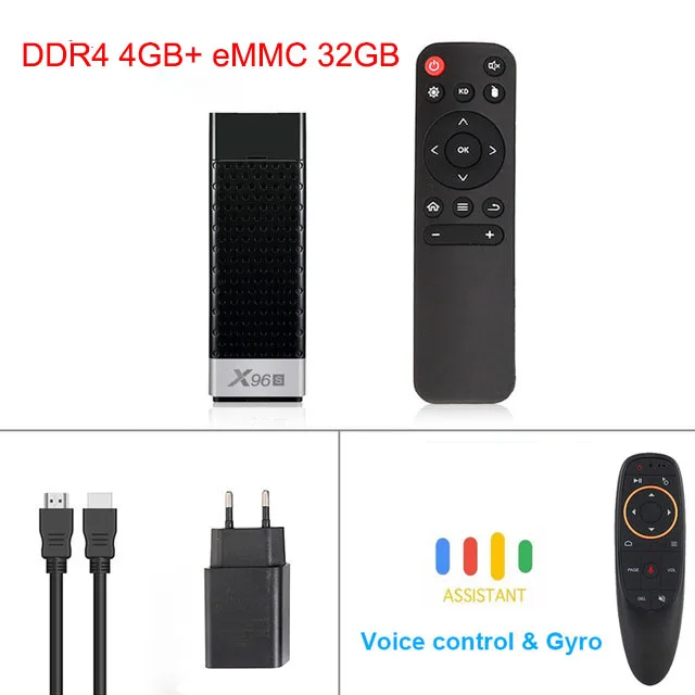 X96S 4K tv Stick Android 9,0 Мини ПК 4 ГБ 32 ГБ Amlogic S905Y2 четырехъядерный 2,4G& 5 ГГц двойной Wifi BT4.2 1080P H.265 Miracast tv Dongle - Цвет: 4G With Voice Remote