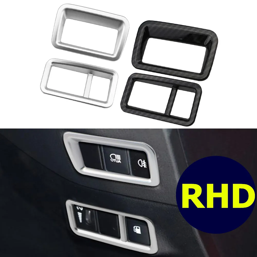 

LHD RHD Car Accessories for Toyota C-HR CHR 2017 2018 Interior ABS Head Lights Lamp Switch Button Cover Trim Stickers