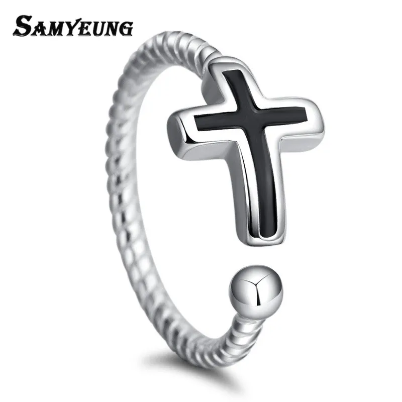 Samyeung Античная крест греческие перстни для Для мужчин женщин Jewelry Винтаж пары