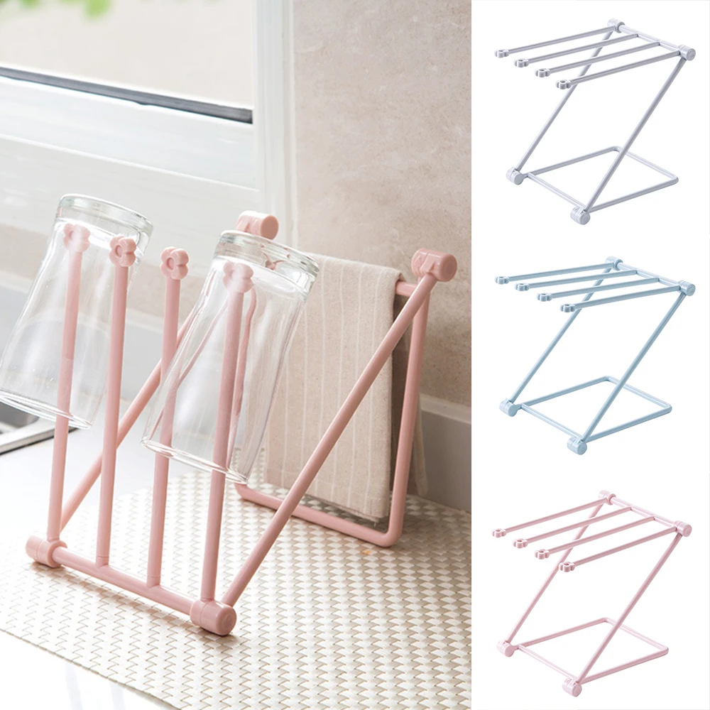 Foldable Dishcloth Towel Storage Rack Holder Towel Rack Hanger
