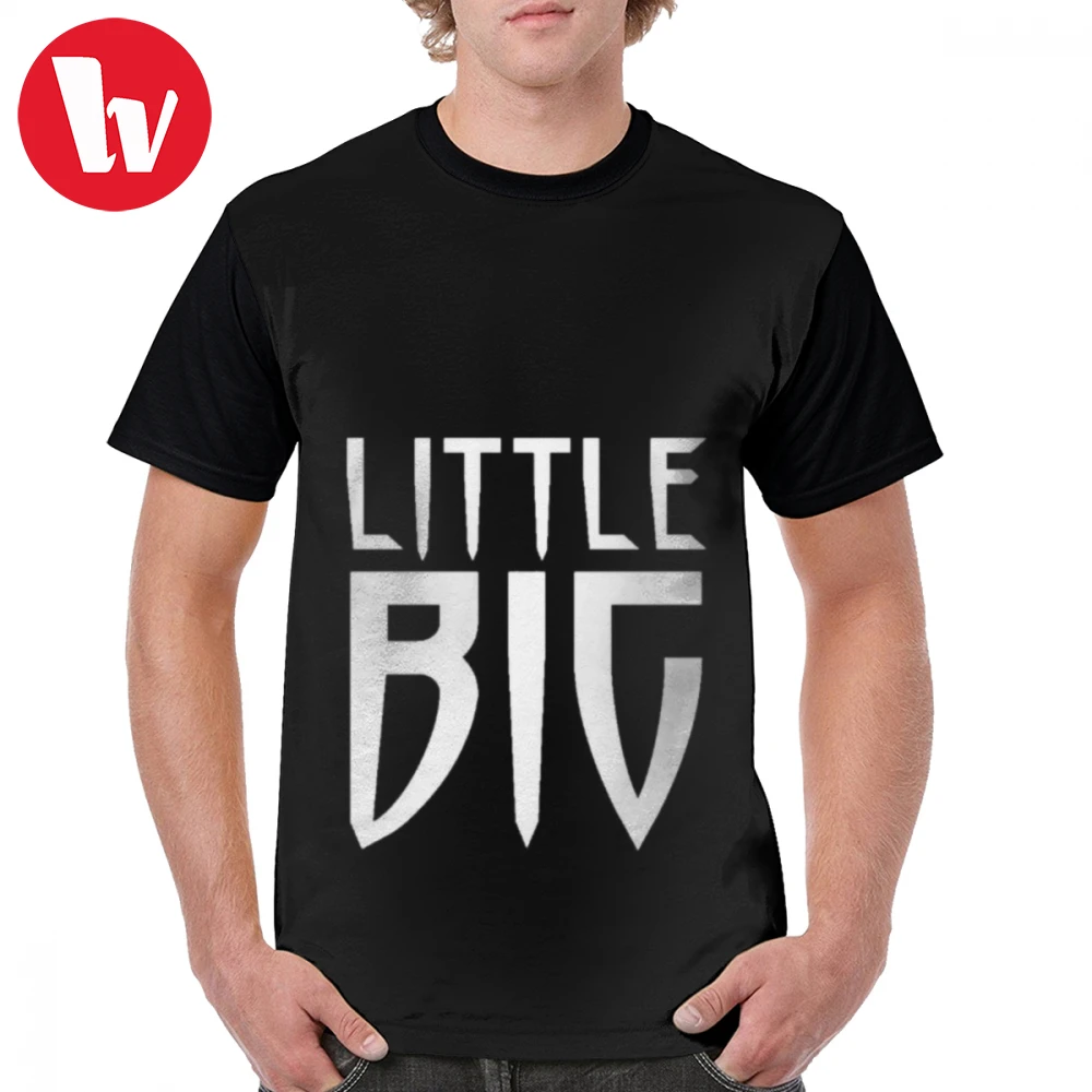 

Little Big T Shirt Little Big Logo Text Design T-Shirt Man Big Graphic Tee Shirt 100 Percent Polyester Cute Short-Sleeve Tshirt