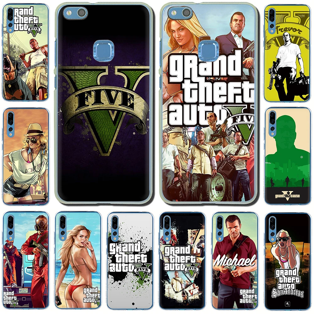 

GTA 5 Grand Theft Hard phone cover case for Huawei Honor 6A 7A 2GB 3GB Pro 7X 8 Lite 8C 8X 9 10 Lite