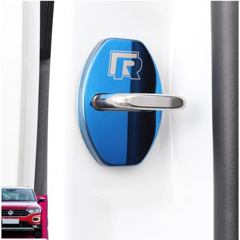 

lsrtw2017 stainless steel car door lock buckle cover for volkswagen t-roc 2017 2018 2019 2020