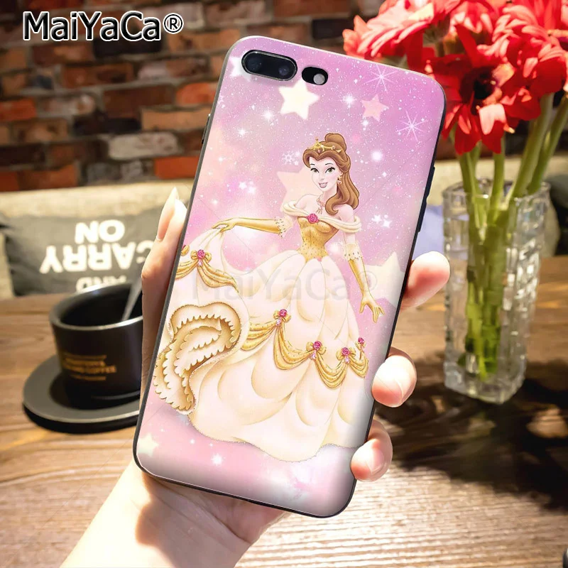 MaiYaCa Принцесса Ариэль Русалочка Снежная принцесса роскошный чехол для телефона для iPhone 8 7 6S Plus X XS MAX XR 5S SE 11pro чехол - Цвет: 24