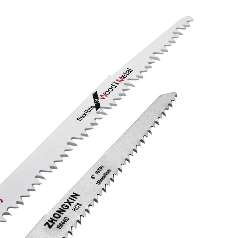 

Newly 6Pcs S644D+4Pcs S1531 Saber Saw Blades Tiger Saw for Wood Metal Cut XSD88