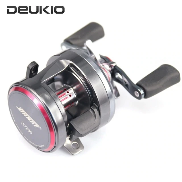 

DEUKIO Bait Casting Fishing Reel 7+1 BB Trolling Brake System Drum Wheel Saltwater Pesca Sea Fishing Baitcasting Reel JD200-301