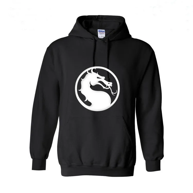 Случайные Толстовки Мужские Кофты Новый Mortal Kombat Символ Хлопок Толстые Мужчины С