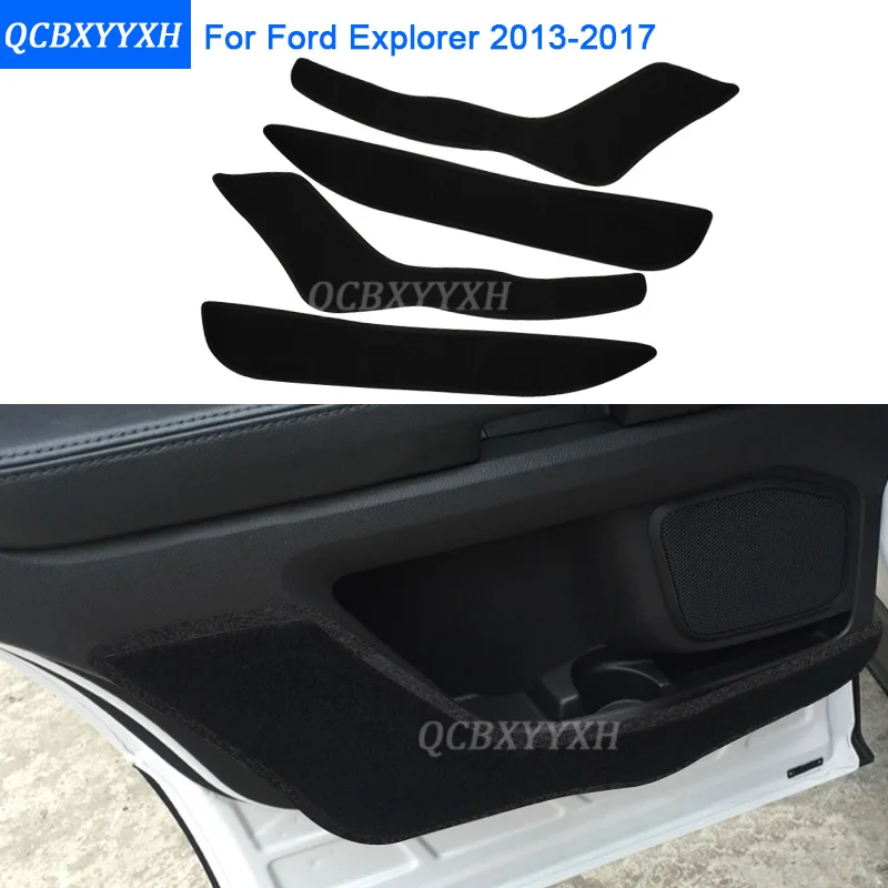 2 цвета автомобиля Стайлинг протектор боковой край защитная накладка защищенный анти-кик двери коврики Крышка для Ford Explorer 2013
