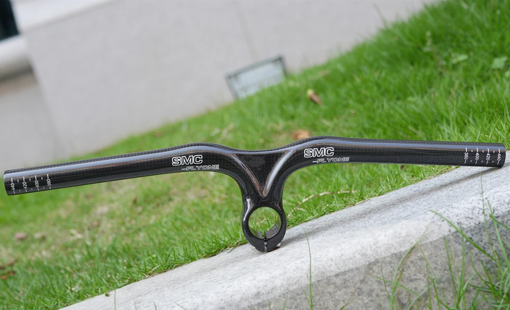 SMC-FLYONE New Carbon Handlebar Integrated with Stem 60mm For Push Kid's Bike 120g Lightweight Balance Bike kokua/puky