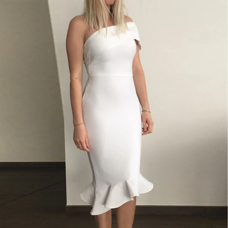 Seamyla 2020 новый летний Бандажное платье Vestidos элегантное Русалка знаменитости