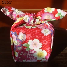 Японский стиль платок фуросики хлопок /цветочный принт 52 см/много видов применения