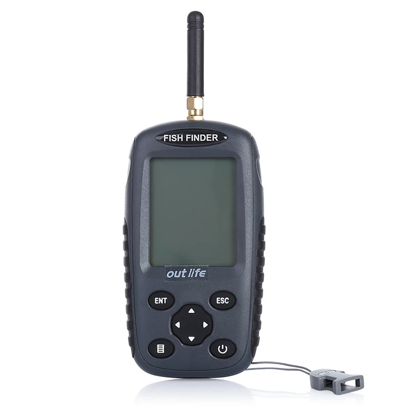 

ABLD-FF998 Sonar Fish Finder Wireless 40 M Depth 125 KHz Eco-Meter Sonar Sensor Fish Fishing Alarm Finder with LED backlight