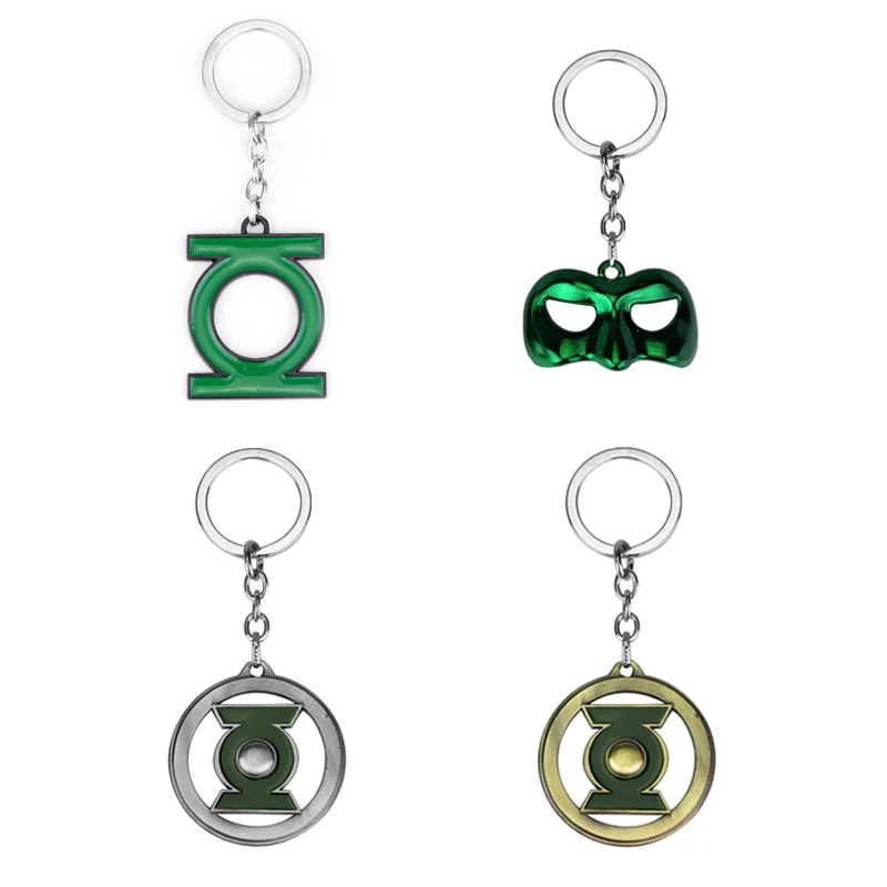 Drop Shipping DC Comics Super Hero Green Lantern Keychain Metal Key