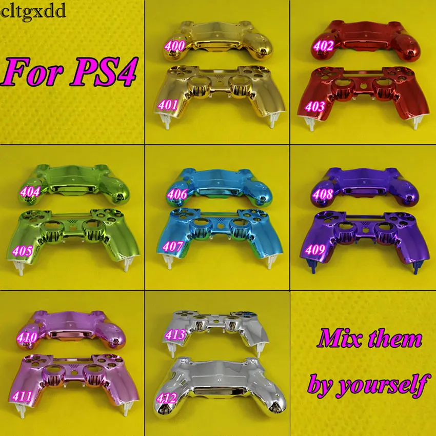 

cltgxdd Front/Black Game Console Case Game Pad Cover Wireless Game Chrome Controller Gamepad Shell For PS4