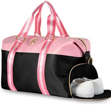 Женская нейлоновая сумка для путешествий, новинка, водонепроницаемая нейлоновая спортивная сумка для девочек, розовые дорожные сумки на плечо, дорожные сумки, ручная кладь