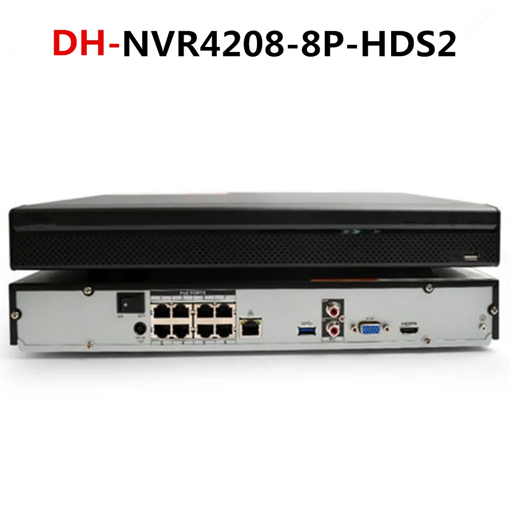 Dahua NVR4208-8P-HDS2 8ch с 8 PoE портами NVR4216-16P-HDS2 16ch с 16 PoE портами 4K NVR 1U сетевой видеорегистратор