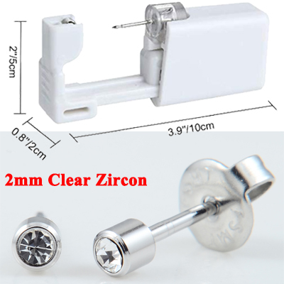 Disposable Self Ear Piercing Gun Sterile Cartilage Tragus Helix Piercing Unit NO PAIN Piercer Tool Machine Kit With Stud