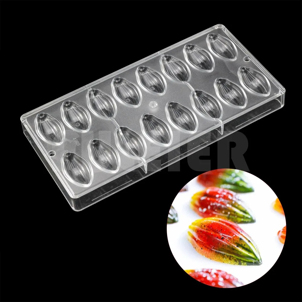 

New design Olives shape Polycarbonate chocolate mold , baking pastry tools cake confectionery candy chocolate moluds