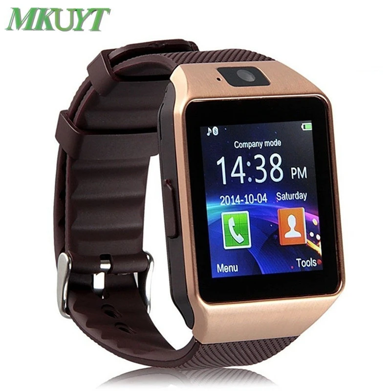 

MKUYT Free Shipping DZ09 Bluetooth Smart Watch with Camera and SIM Card for Android and IOS Smartphone