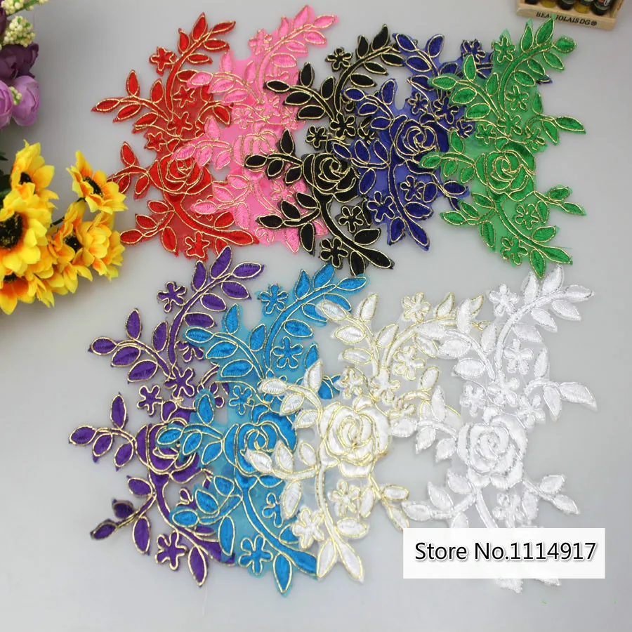 

Car-bone Lace Patch Stage Clothes Decoration DIY Hair Accessories Width 15.5cm*10cm 10pcs/lot