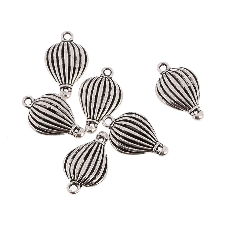 

30pcs Fashion Plated Tibetan Silver Hot-Air Balloon Charms Pendants For Necklace DIY Jewelry making 14x20mm