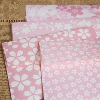 

FangNymph Cute Exquisite Flower Envelope Letterhead Peach Letter Paper Fresh and Elegant Floral Envelope Love Letters Stationery