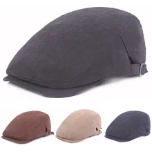 Мужской классический береты, шляпа для вождения, гольф, кепка, Повседневная Регулируемая кепка газетчика, CSHAT0357