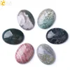 CSJA Natural Oval Loose Gem Stone No Drill Hole Indian Agates Onyx CAB Beads for Women Men DIY Handcrafted Jewelry Making F271 ► Photo 1/6