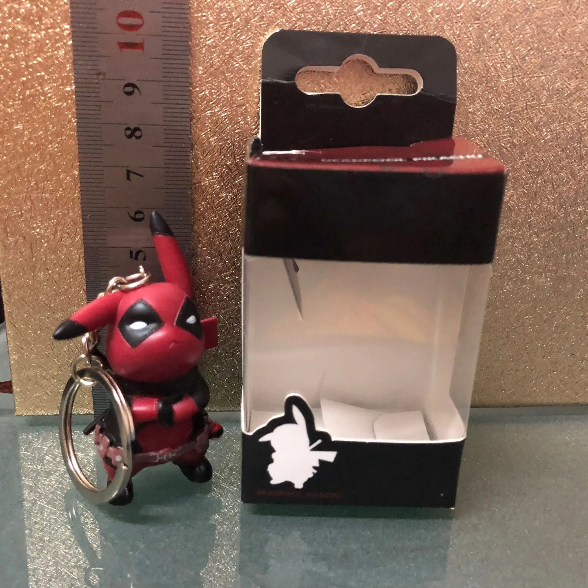 

Cute Cartoon Anime Keychain Pokemon Deadpool Pikachu Cosplay Pendant Phone Decoration