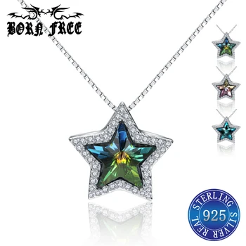 925 sterling silver necklaces pendants for women star pendant choker locket charms pendentif jewelry bijoux joyas de plata 925