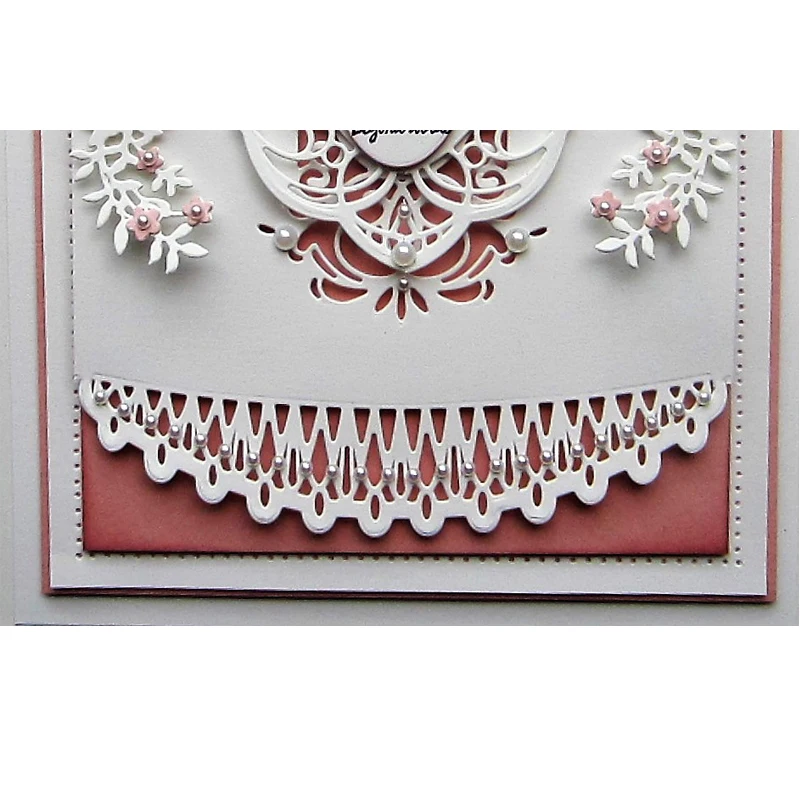 

Sector Lace Edge Border Frame Metal Cutting Dies Stencil for DIY Scrapbooking Embossing Valentine Decoration Card Crafts Die Cut