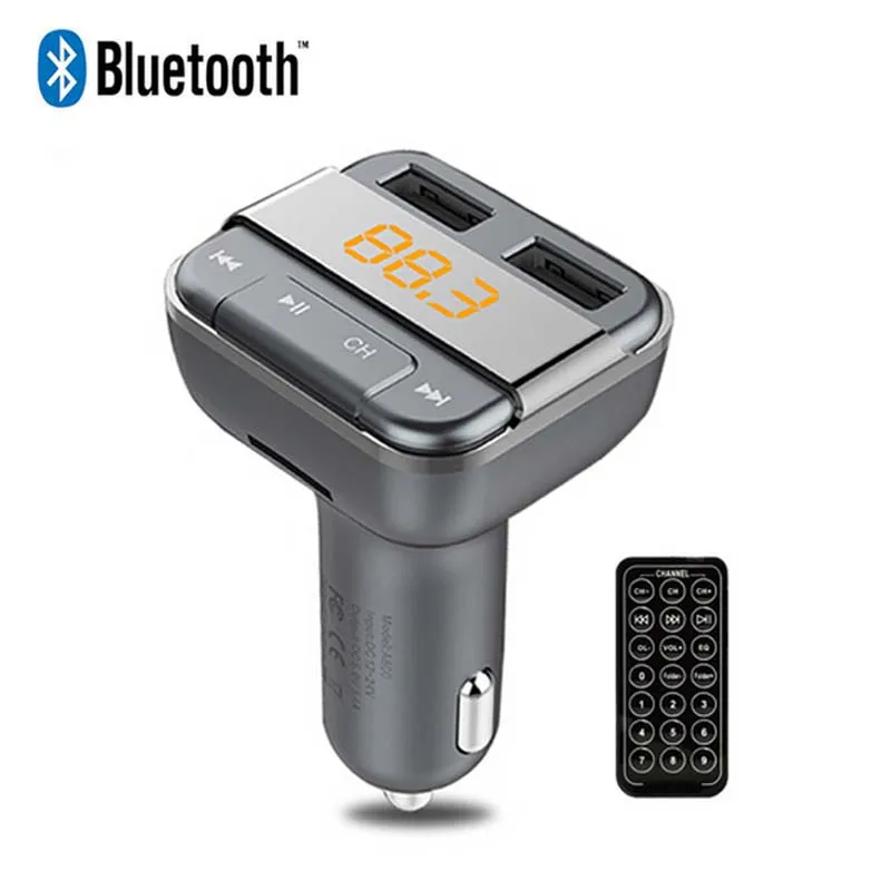 2017 MP3 Player Bluetooth Handsfree FM Transmitter Dual USB Charger LED Display U Disk TF Car Kit Music Playing with Remote bluetooth-music-player : image 2017 MP3 Player Bluetooth Handsfree FM Transmitter Dual USB Charger LED Display U Disk TF Car Kit Music Playing with Remote bluetooth-music-player
