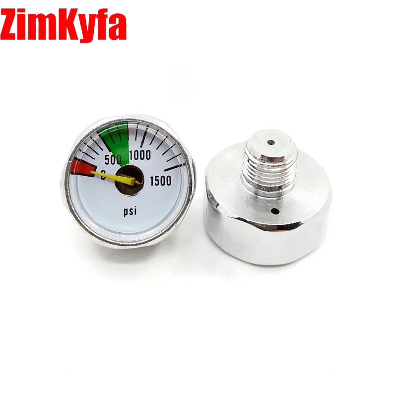 PCP Пейнтбол манометр 2pcs 300/1500/3000/5000/6000psi/350bar мини микро манометр 1/8npt